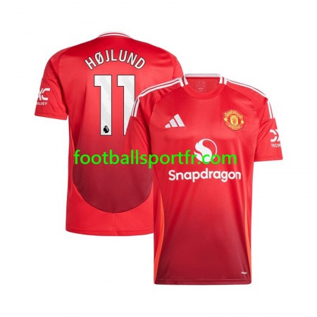Tenue Manchester United Rasmus Hojlund 11 Domicile 2024-2025 Maillot de Foot